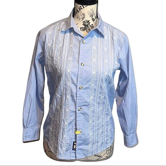 Gap kids || Blue Long Sleeve Button Down Top || Medium - Picture 1 of 5